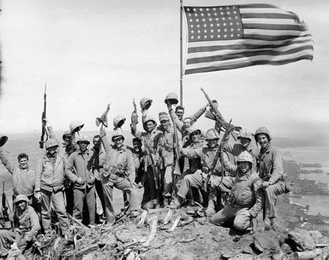 Jack Thurman on Iwo Jima